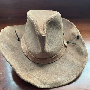 Brown Suede Flexible Cowboy Hat